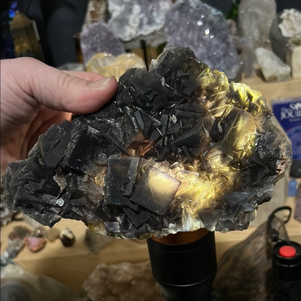 Unique Fluorite Crystal Cluster - image 2